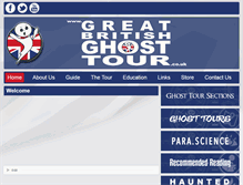 Tablet Screenshot of greatbritishghosttour.co.uk